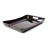 Поднос пластиковый Berossi Rondo 422х282х52мм черный