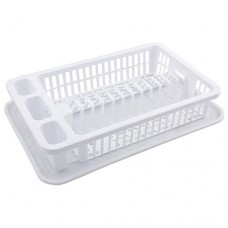 Сушка пластиковая для посуды Efe Plastics 1 ярус 36х22х8см белая