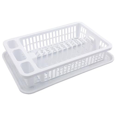 Сушка пластиковая для посуды Efe Plastics 1 ярус 36х22х8см белая Купить Сушка пластиковая для посуды Efe Plastics 1 ярус 36х22х8см белая Дом, сад, огород