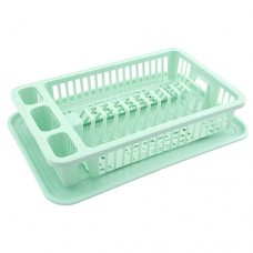 Сушка пластиковая для посуды Efe Plastics 1 ярус 36х22х8см зеленая