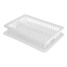 Сушка для посуды R-Plastic пластиковая 1 ярус 430х290х80мм бежевая