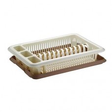 Сушка для посуды пластиковая 1ярус 420х290х90мм №307 Турция светло-бежевая