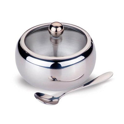 Сахарница Maestro MR-1696 нержавейка с ложкой крышка-стекло Купить Сахарница Maestro MR-1696 нержавейка с ложкой крышка-стекло Дом, сад, огород