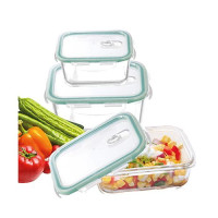 Набор емкостей для продуктов Sorento 6021 стекло квадратные