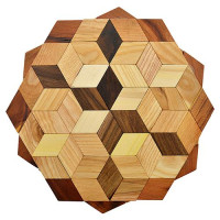 Подставка под горячее деревянная d20см