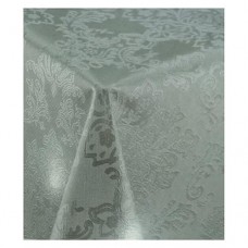 Клеенка для стола Шелкография 201-1 без основания белая 1.2х50м
