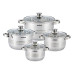 Купить Набор посуды Rotex Lamezia RC305-8L 4 кастрюли плюс крышки Дом, сад, огород