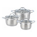 Купить Набор посуды Rotex Catania RC325-6L 3 кастрюли плюс крышки Дом, сад, огород