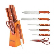 Купить Набор ножей Maestro Rainbow MR-1401 5 ножей и подставка с ножницами Дом, сад, огород