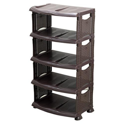 Купить Полка для обуви Ротанг на 5 полок R- Plastik Дом, сад, огород
