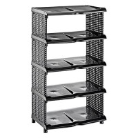 Полка для обуви Proff Rattan 4 полки Турция в коробке коричневая