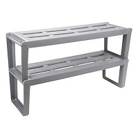 Полка для обуви Berossi Slip 2 полки 820x286x470мм серая