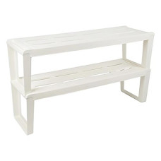 Купить Полка для обуви Berossi Slip 2 полки 820x286x470мм молочная Дом, сад, огород