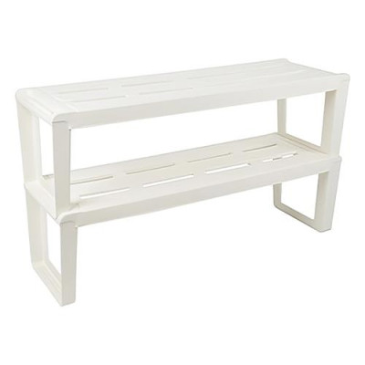Полка для обуви Berossi Slip 2 полки 820x286x470мм молочная Купить Полка для обуви Berossi Slip 2 полки 820x286x470мм молочная Дом, сад, огород