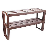 Полка для обуви Berossi Slip 2 полки 820x286x470мм коричневая
