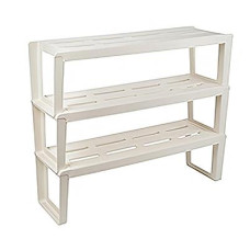 Купить Полка для обуви Berossi Slip 3 полки 820х286х698мм молочная Дом, сад, огород