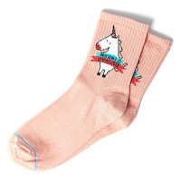 Носки Grazy Llama's Единорог размер 36-42 светло-розовый 222-10
