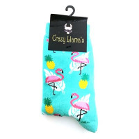 Носки Grazy Llama's Фламинго размер 36-42 зеленые 222-41
