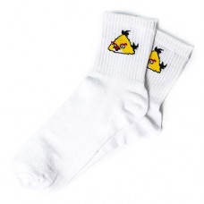 Носки Rock'n'socks Angry birds yellow размер 36-42 белые 444-19