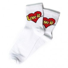 Носки Rock'n'socks Love is размер 36-42 белые 444-83