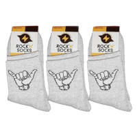 Носки Rock'n'socks Махровые Жесты ОК размер 36-44 серые 655-03