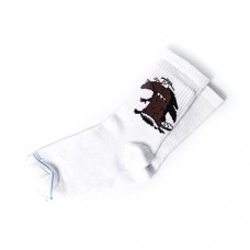 Женские носки Lomm Premium Бобры размер 36-40 BLW 0108б белые