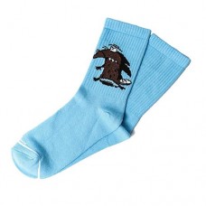 Женские носки Lomm Premium Бобры размер 36-40 BLW 0108г голубые