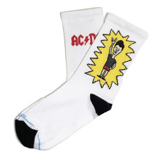Мужские носки Lomm Premium AC/DC Butt-head размер 40-45 BLM 0219 белые