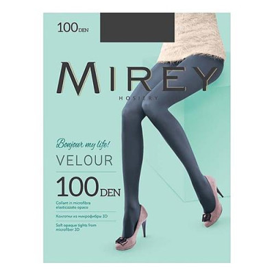 Купить Колготки Mirey Velveteen 100 den 2 fumo/темно-серые Дом, сад, огород