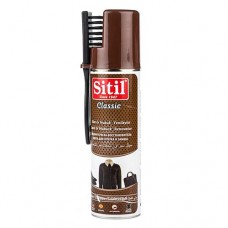 Краска-аэрозоль Sitil для замши и нубука темно-коричневая 250 мл