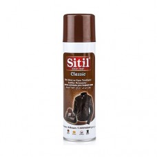 Краска-аэрозоль Sitil для кожаных изделий темно-коричневая 250 мл