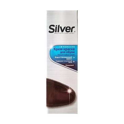 Купить Крем-краска для обуви Silver Pro в тюбике 75мл бордовая Дом, сад, огород