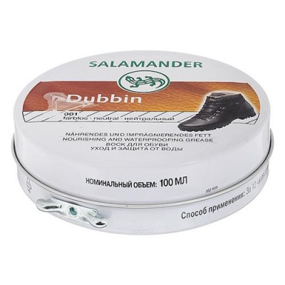 Купить Крем-воск для обуви для гладкой кожи Salamander Dubbin Neutral нейтральный 100мл Дом, сад, огород