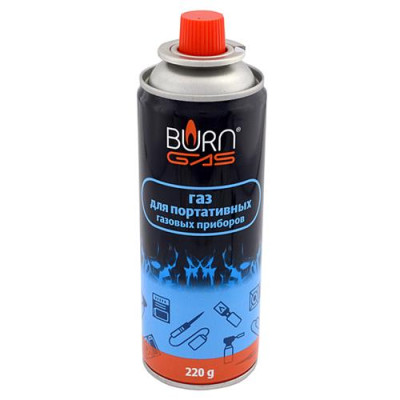 Купить Газовый баллон Burn для походной печки цанговое соединение зима-лето 220г Ремпласт Дом, сад, огород
