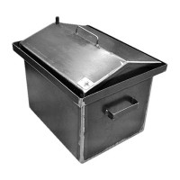 Коптильня с гидрозатвором 52x31x26см толщина металла 1мм