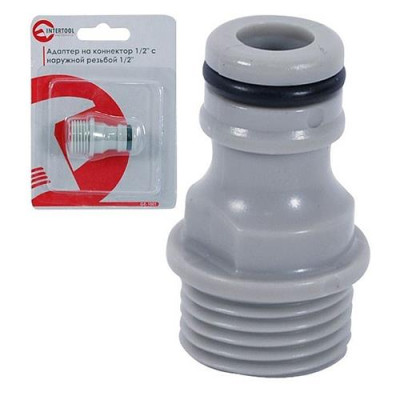 Адаптер на коннектор Intertool GE-1001 1/2" с наружной резьбой 1/2" Купить Адаптер на коннектор Intertool GE-1001 1/2" с наружной резьбой 1/2" Дом, сад, огород