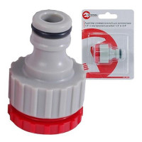 Адаптер универсальный для коннектора Intertool GE-1010 1/2" с внутренней резьбой 1/2" 3/4"