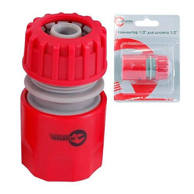 Коннектор Intertool GE-1016 1/2" для шланга 1/2" Купить Коннектор Intertool GE-1016 1/2" для шланга 1/2" Дом, сад, огород
