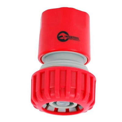 Коннектор Intertool GE-1020 1/2" с аквастопом для шланга 3/4" Купить Коннектор Intertool GE-1020 1/2" с аквастопом для шланга 3/4" Дом, сад, огород