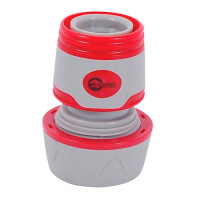Коннектор Intertool GE-1120 прорезиненный 1/2" с аквастопом для шланга 3/4"