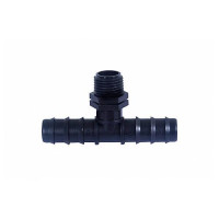 Тройник Aquapulse AD 7211 для капельной трубки Dn16 с наружной резьбой 1/2"