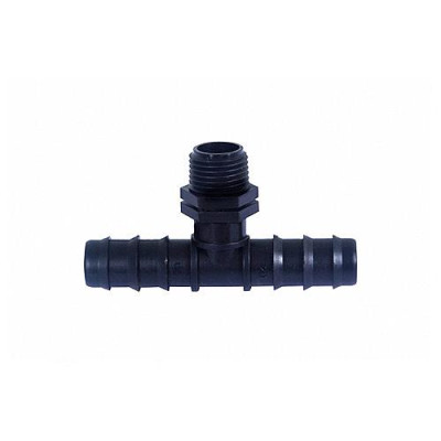 Купить Тройник Aquapulse AD 7211 для капельной трубки Dn16 с наружной резьбой 1/2" Дом, сад, огород