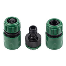 Купить Набор коннекторов Grad 5016155 1/2" с адаптером в/р 1/2" и 3/4" для шланга 1/2" Дом, сад, огород