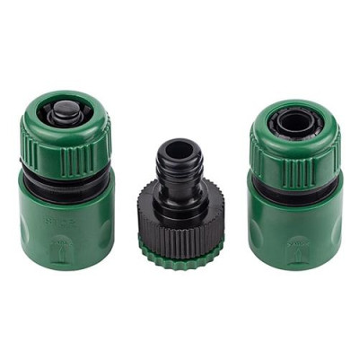 Купить Набор коннекторов Grad 5016155 1/2" с адаптером в/р 1/2" и 3/4" для шланга 1/2" Дом, сад, огород