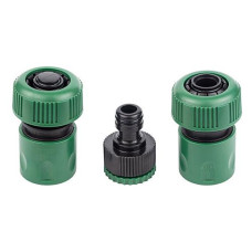 Купить Набор коннекторов Grad 5016165 1/2" с адаптером в/р 1/2" и 3/4" для шланга 3/4" Дом, сад, огород