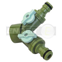 Двойной кран Ender 656024 3/4" 20шт