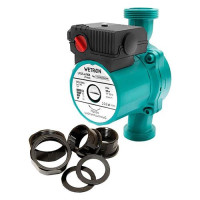 Насос циркуляционный Wetron 774312 75Вт Hmax 4м Qmax 40л/мин d1 1/2" 180мм плюс гайки d 1" зеленый