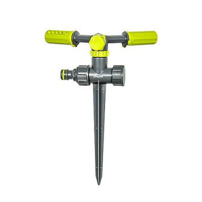 Купить Ороситель Bradas Lime Edition LE6107 крутящийся 3-х рожковый на ножке Дом, сад, огород