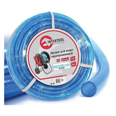 Шланг для воды Intertool GE-4055 PVC трехслойный армированный 1/2" 20м Купить Шланг для воды Intertool GE-4055 PVC трехслойный армированный 1/2" 20м Дом, сад, огород