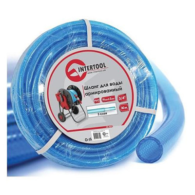 Шланг для воды Intertool GE-4075 PVC трехслойный армированный 3/4" 30м Купить Шланг для воды Intertool GE-4075 PVC трехслойный армированный 3/4" 30м Дом, сад, огород